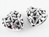 Pewter Bead - Dragonfly Heart 14mm (PB490)