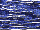 Tiny Blue Glass Beads - 44" strand (JV9051)