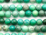 Green Moss Opal Faceted Round Gemstone Beads 8mm (GS3238)
