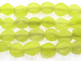 Lime Yellow Diamond Glass Beads 10mm (JV960)