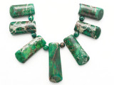 Green Magnesite Gemstone Pendants - Set of 7 (GSP296)