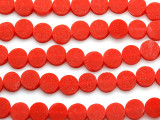 Cherry Red Tabular Resin Beads 10mm (RES546)