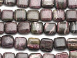 Purple Silver Line Jasper Square Gemstone Beads 14mm (GS3316)