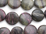 Purple Silver Line Jasper Tabular Gemstone Beads 17mm (GS3317)