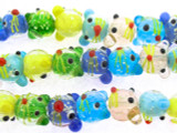 Mouse Head Lampwork Glass Beads 12mm (LW1513)