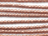 Copper Bicone Metal Beads 4mm - Ethiopia (ME350)