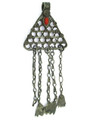 Afghan Tribal Silver Pendant - Amulet 89mm (AF231)