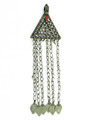 Afghan Tribal Silver Pendant - Amulet 152mm (AF232)