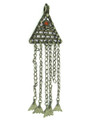 Afghan Tribal Silver Pendant - Amulet 127mm (AF233)
