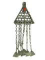 Afghan Tribal Silver Pendant - Amulet 114mm (AF242)