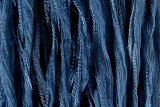 Denim Blue Hand Stitched Silk Fairy Ribbon 42" (SK1022)