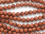 Brown Goldstone Round Gemstone Beads 8mm (GS3513)