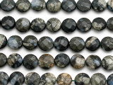Gray Opal Faceted Round Tabular Gemstone Beads 10mm (GS3524)