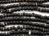 Black White Heart Trade Beads 4-6mm (AT7011)