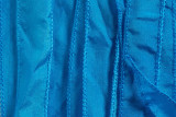 Aqua Blue Hand Stitched Silk Ribbon 42" (SK3006)