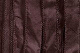 Dark Purple Hand Stitched Silk Ribbon 42" (SK3015)