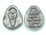 Where There is Love - Pewter Pendant 32mm (PW681)