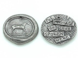 The Language of Love - Horse Wax Seal Charm 31mm (PW704)