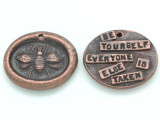 Copper Be Yourself - Wax Seal Charm 25mm (PW707)