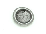 Double-Heart - Round Wax Seal Charm 13mm (PW709)