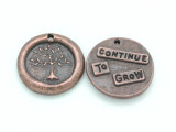 Copper Continue To Grow - Wax Seal Charm 21mm (PW723)