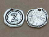 Z - Wax Seal Stamp - Pewter Charm 18mm (PW783)