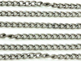 Gunmetal Plated Aluminum Cable Chain 5mm - 36"  (CHAIN28)