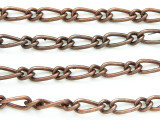 Antique Copper Plated Iron Mother & Son Chain 11mm - 36"  (CHAIN60)