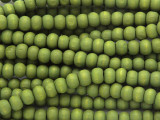 Olive Green Irregular Round Wood Beads 5mm (WD906)