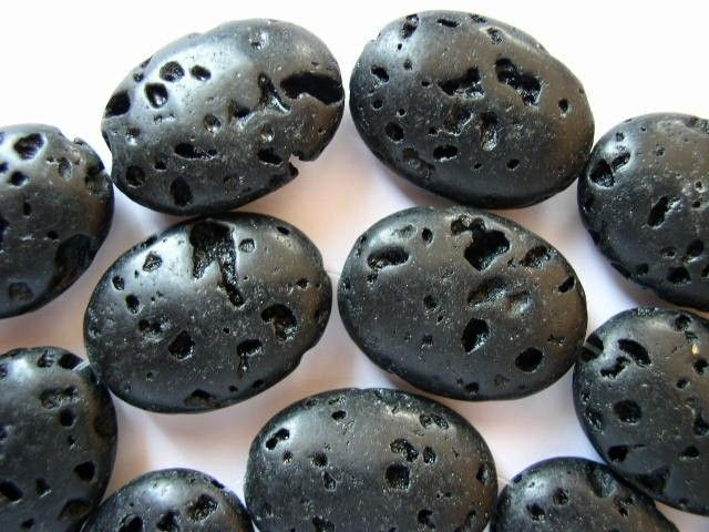 polished lava stone
