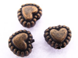 Copper Heart Bead 5mm (CP62)