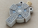 Celtic Cross Ceramic Cork Bottle Pendant 50mm (AP1820)