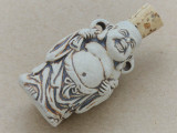 Buddha Ceramic Cork Bottle Pendant 40mm (AP1821)