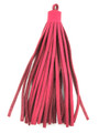 Pink Leather Tassel - Large 5" (LR41)