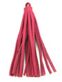 Pink Leather Tassel - Small 4" (LR59)