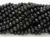 Black Crystal Glass Beads 6mm (CRY218)