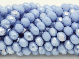 Periwinkle Blue Crystal Glass Beads 8mm (CRY237)