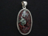 Sterling Silver & Eudialyte Pendant 36mm (GSP783)