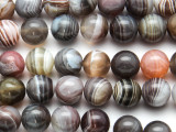 Botswana Agate Round Gemstone Beads 10mm (GS3723)