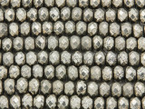 Iron Pyrite Faceted Rondelle Gemstone Beads 8mm (GS3746)
