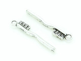 Toothbrush - Pewter Charm 30mm (PW1166)