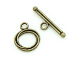 Brass Pewter Toggle Clasp 16mm (PB728)