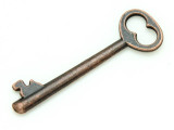 Copper Skeleton Keys - Pewter Pendant 54mm (PW819)