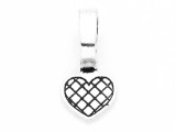 Quilted Heart - Pewter Pendant 22mm (PW830)
