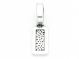 Rectangle - Pewter Pendant 26mm (PW847)