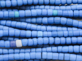 Blue Glass Maasai Trade Beads 5-6mm (AT7186)