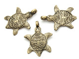 Bronze Turtle Tibetan Pendant 45mm (TB292)
