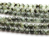 Prehnite Faceted Round Gemstone Beads 10mm (GS4024)