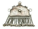 Afghan Tribal Silver Pendant - Amulet 114mm (AF509)