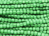Green Cube Wood Beads 4mm (WD927)
